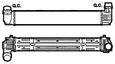 Intercooler RENAULT MEGANE III hatchback BZ0 NRF 3