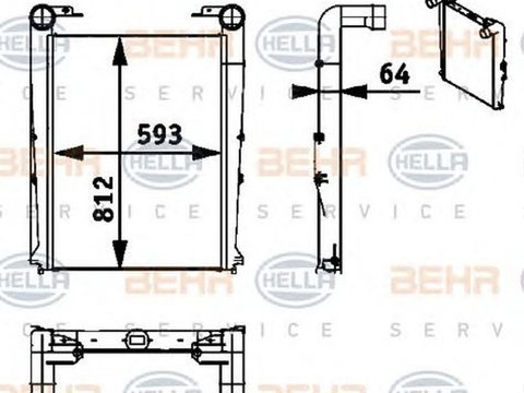 Intercooler RENAULT TRUCKS Premium HELLA 8ML376722011