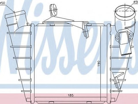 Intercooler SEAT CORDOBA (6L2) (2002 - 2009) NISSENS 96770