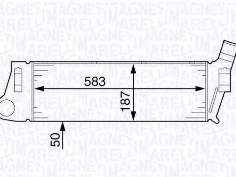 Intercooler TOYOTA COROLLA Compact E10 MAGNETI MARELLI 351319201850