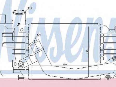 Intercooler TOYOTA VERSO S NLP12 NCP12 NSP12 NISSENS 96565