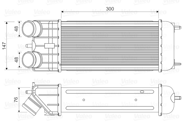 Intercooler Valeo CITROËN C3 I (FC_, FN_) 2005-2009 - 818663