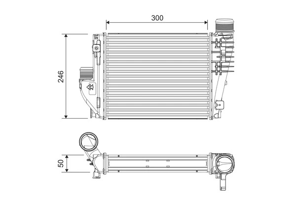 Intercooler Valeo CITROËN JUMPY III caroserie (V_) 2016-2025 - 818304