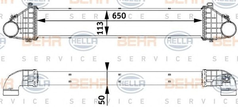 Intercooler VOLVO V50 MW HELLA 8ML 376 729-541