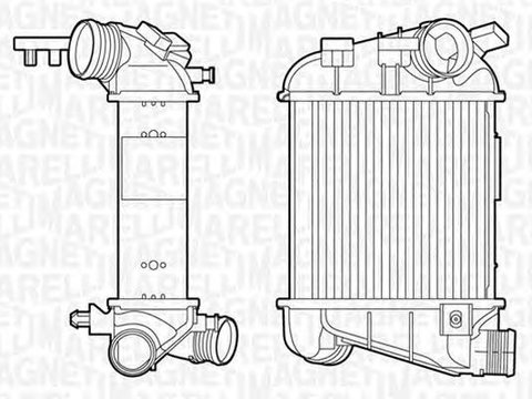 Intercooler VOLVO V60 MAGNETI MARELLI 351319201340