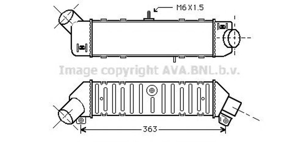 Intercooler VW CADDY II combi 9K9B AVA VW4162