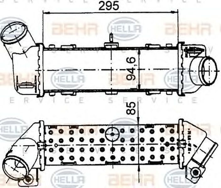 Intercooler VW CADDY II combi 9K9B HELLA 8ML 376 765-171