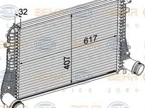 Intercooler VW GOLF VI 5K1 HELLA 8ML 376 746-721