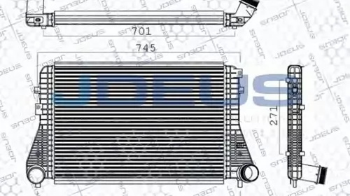 Intercooler VW GOLF VI Variant AJ5 JDEUS 801M03A PieseDeTop