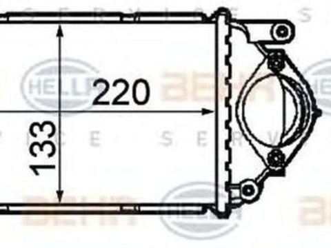 Intercooler VW POLO 6N2 HELLA 8ML376760631