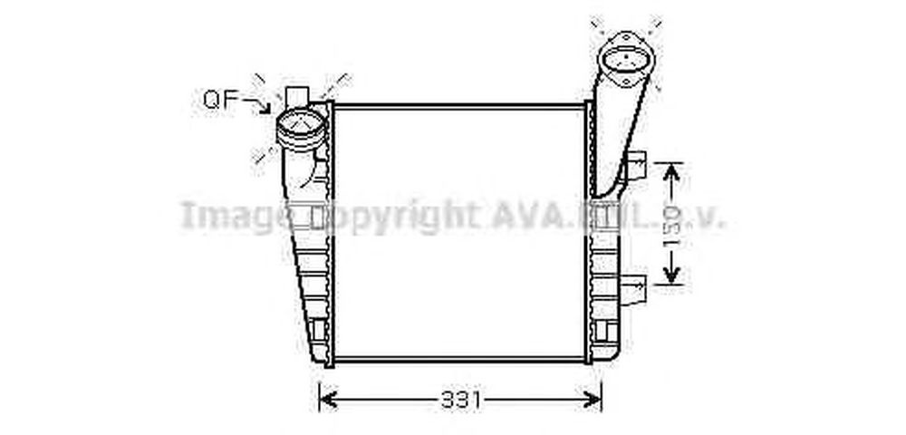 Intercooler VW TOUAREG 7LA 7L6 7L7 AVA VW4235