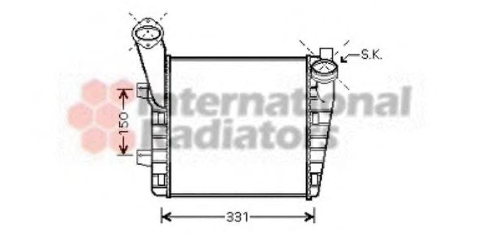 Intercooler VW TOUAREG 7LA 7L6 7L7 VAN WEZEL 58004234