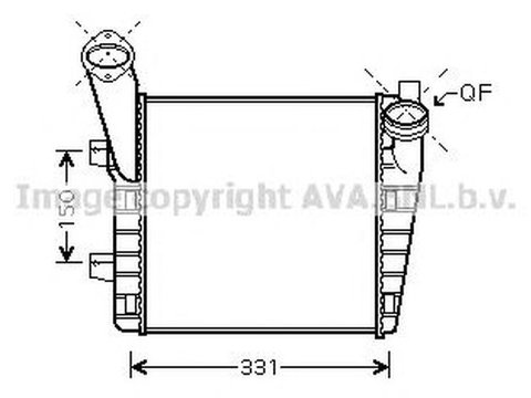 Intercooler VW TOUAREG 7P5 AVA VW4234