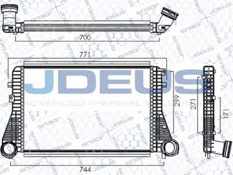 Intercooler VW TOURAN 1T1 1T2 JDEUS 830M06A