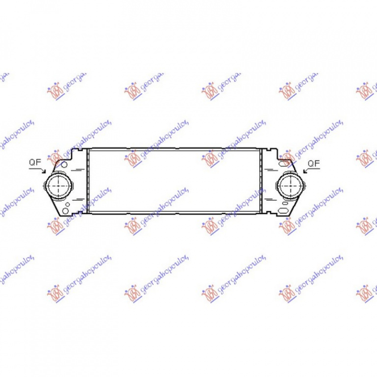 INTERCOOLER VW Transporter T5 2003->2014 Radiator intercooler 1,9-2,0-2,5 TDi 720x195 2010->2015 PIESA NOUA ANI 2003 2004 2005 2006 2007 2008 2009 2010 2011 2012 2013 2014