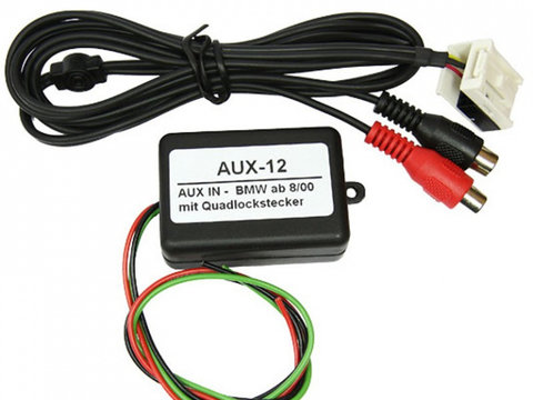 Interfata audio aux in BMW conector quadlock CD-EMU AUX-012