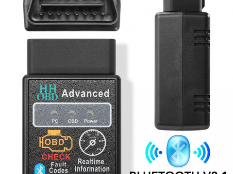 Interfata Diagnoza Auto OBD2 ELM 327 BT, Conectare Prin Bluetooth AVX-KB3B