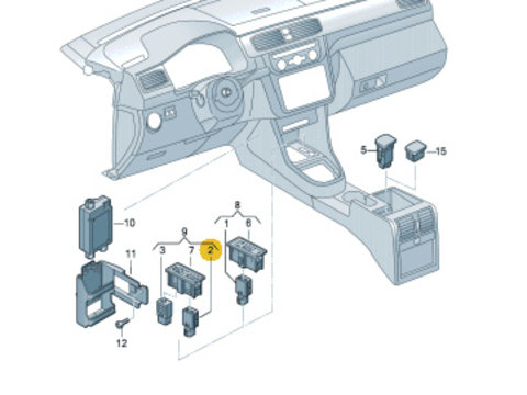 Interfata USB Volkswagen Caddy 5Q0035726 ⭐⭐⭐⭐⭐