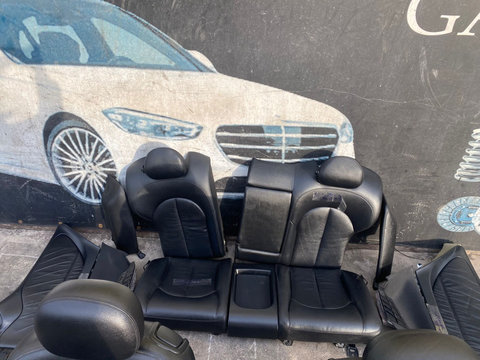 Interior Complet Full Electric Cu Memorie Negru Piele Mercedes CLK W209