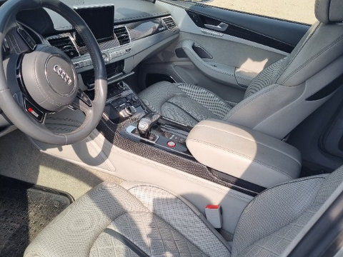 Interior complet piele alba perforata cu incalzire si ventilatie Audi A8 S8
