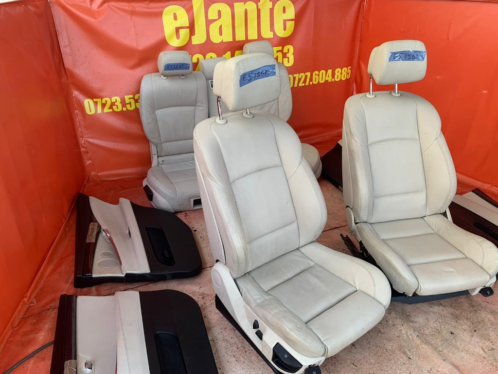Interior complet piele crem semi-electric recaro Bmw F07 GT 2009-2017