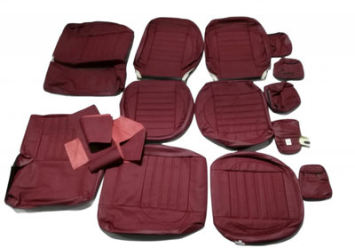 Interior complet, piele, culoare visiniu, Ford Foc