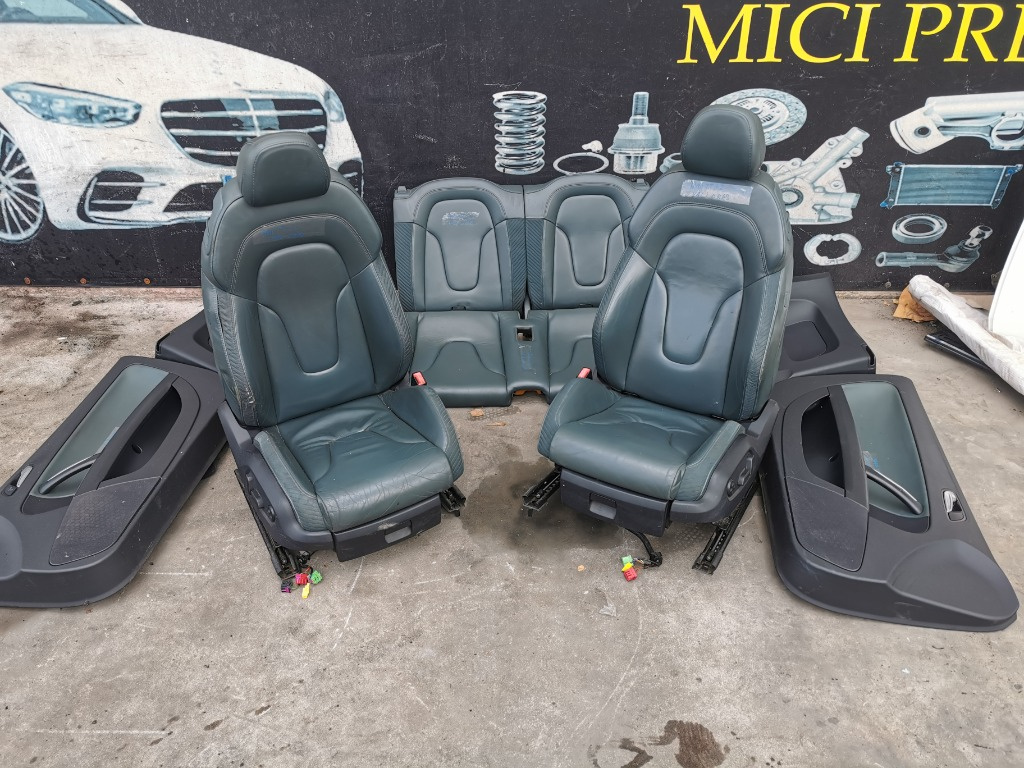 Interior complet piele verde electric Audi TT 8J 2006-2014