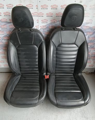 Interior din piele pe negru Alfa Romeo Stelvio 949 [2017 - 2022]