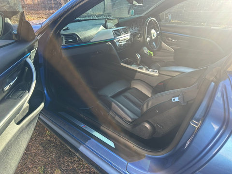 Interior original, sport, piele, Leather Dakota/black/contrast blue BMW seria 4 6 F33 F32 F36 F83 F06 F12 F13