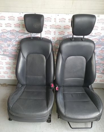 Interior piele neagra Cu incalzire Hyundai Santa Fe DM [2012 - 2016]