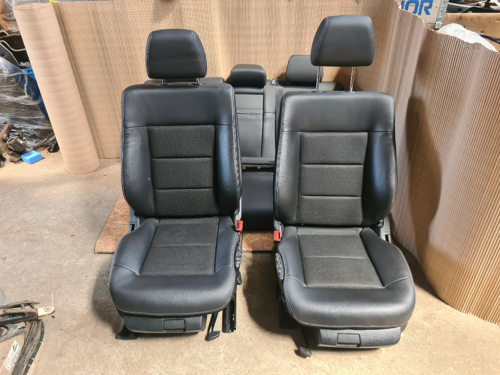 Interior piele neagra electric Mercedes benz E-class w212 2015 facelift combi