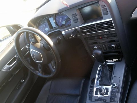 Interior piele neagra, scaune incalzite, volan stanga Audi A6 C6 2004-2011
