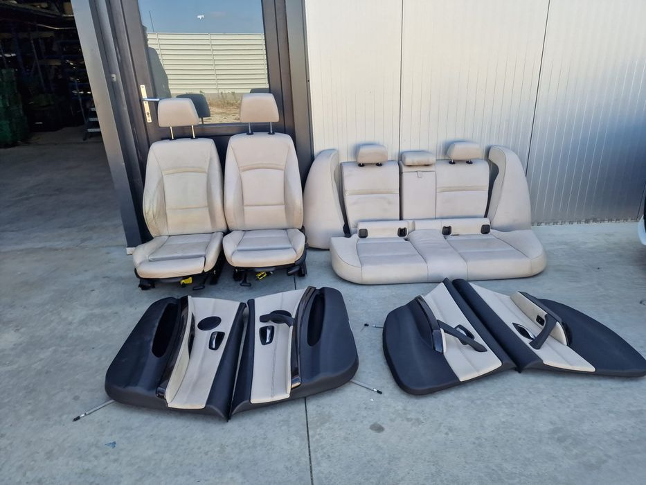 Interior recaro sport piele crem BMW e90 e91 fără incalzire