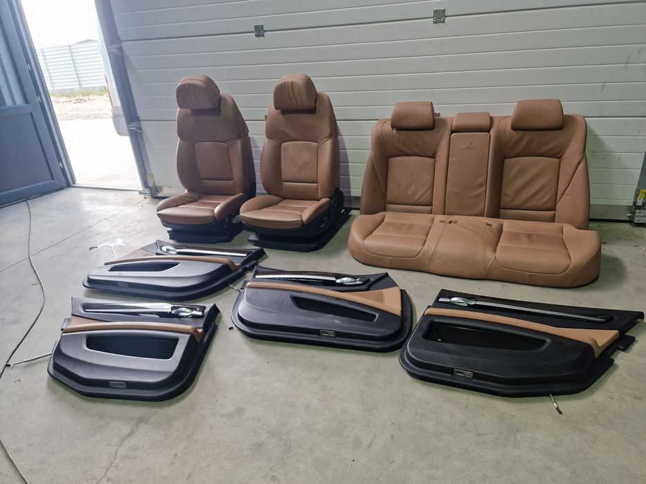 Interior scaune bancheta încălzite confort piele coniac bmw f01 f02