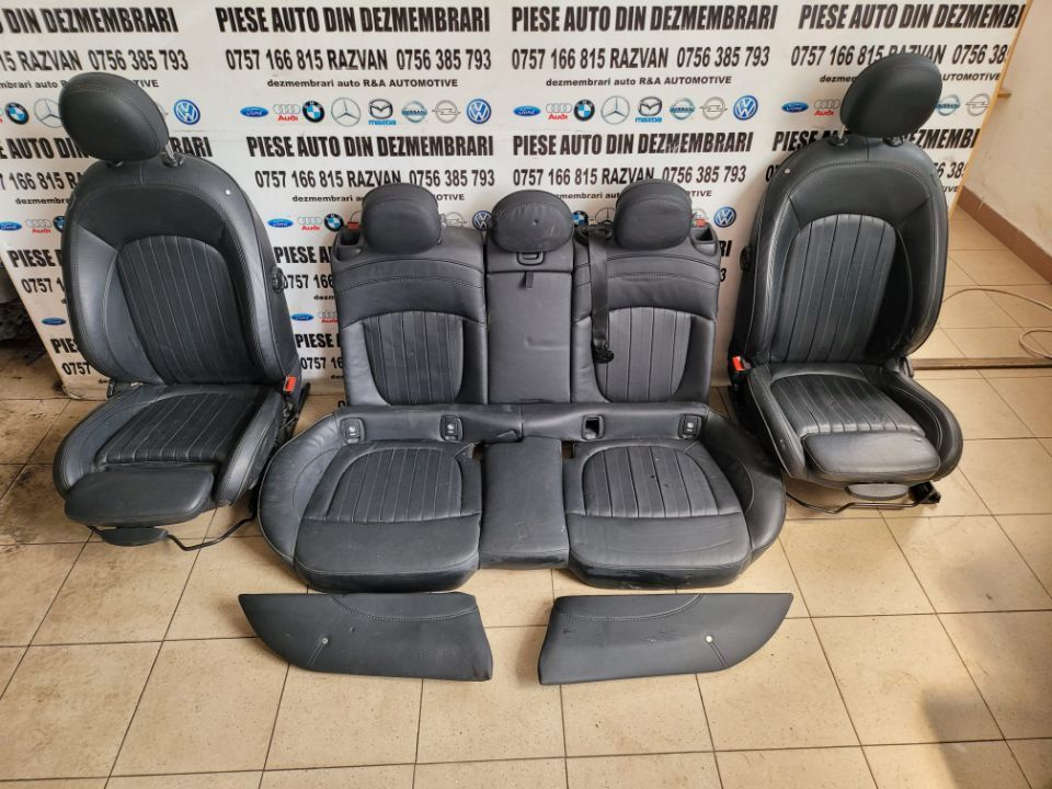 Interior Scaune Fata Spate Bancheta Din Piele Cu Incalzire Mini Clubman F54 Dupa 2015 Volan Stanga