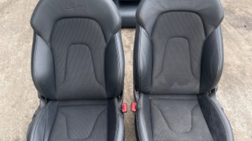 Interior Scaune sport S line piele+textil Audi A4 B8 facelift cu incalzire  #uZ0KFv4eBgD
