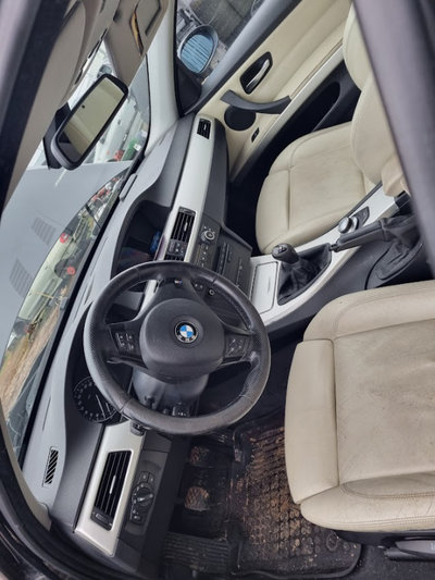 Interior sport complet piele alba pentru Bmw Seria