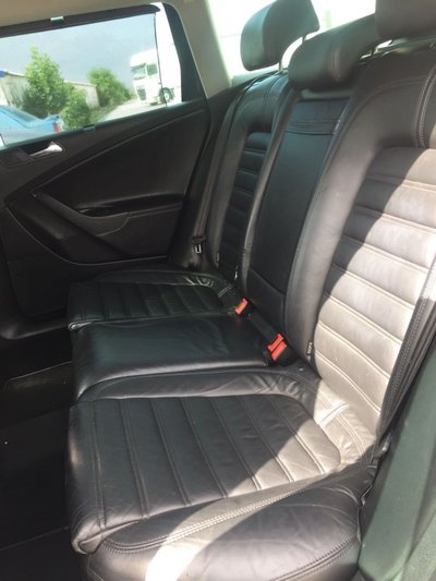 Interior VW Passat B6 piele neagra full electric s