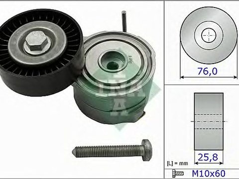 Intinzator curea AUDI A6 Allroad 4FH C6 INA 534037510