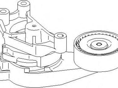 Intinzator curea, curea distributie AUDI A3 (8P1), VW RABBIT V (1K1), SEAT ALTEA (5P1) - TOPRAN 113 207