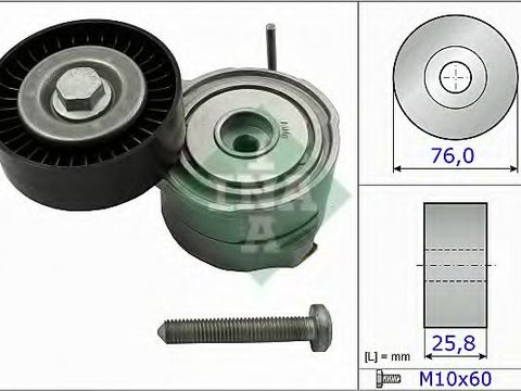 Intinzator curea, curea distributie AUDI A6 (4F2, C6) (2004 - 2011) INA 534 0375 10 piesa NOUA