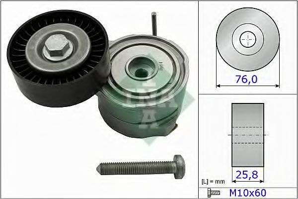 Intinzator curea, curea distributie AUDI Q7 (4L) (2006 - 2015) INA 534 0375 10