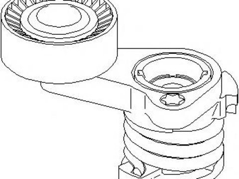 Intinzator curea, curea distributie BMW 7 limuzina (E65, E66, E67), BMW 5 limuzina (E60), BMW 5 Touring (E61) - TOPRAN 501 497