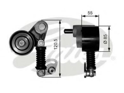 Intinzator curea, curea distributie - GATES T38595