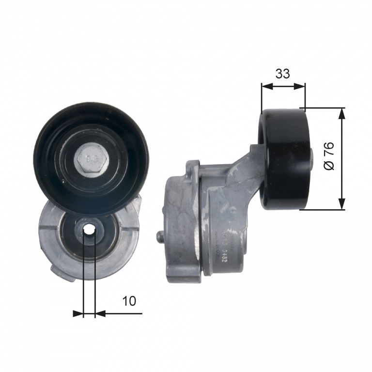 Intinzator curea, curea distributie GATES T39134 pentru masina HYUNDAI H350 platou / sasiu 2015 2016 2017 2018 2019 2020