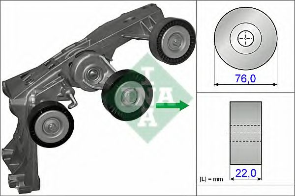 Intinzator curea, curea distributie MERCEDES-BENZ A-CLASS (W169) (2004 - 2012) INA 534 0431 10