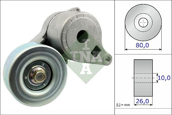 Intinzator curea, curea distributie MITSUBISHI LANCER VII (CS_A, CT_A), Sedan, 03.2000 - 12.2013 INA 534 0509 10
