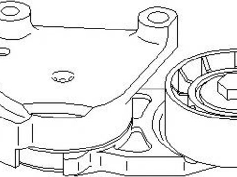 Intinzator curea, curea distributie PEUGEOT 206 hatchback (2A/C), PEUGEOT 206 CC (2D), PEUGEOT 307 (3A/C) - TOPRAN 302 410