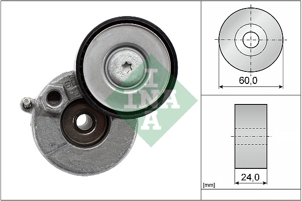 Intinzator curea, curea distributie Schaeffler INA 534 0728 10 pentru VW TRANSPORTER T6 caroserie (SGA, SGH, SHA, SHH) 2015-2024
