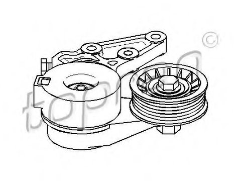 Intinzator curea, curea distributie SEAT ALHAMBRA (7V8, 7V9) (1996 - 2010) TOPRAN 109 804